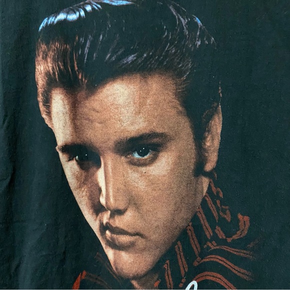 Vintage Elvis Presley Shirt Big Face 1990 - Picture 4 of 6